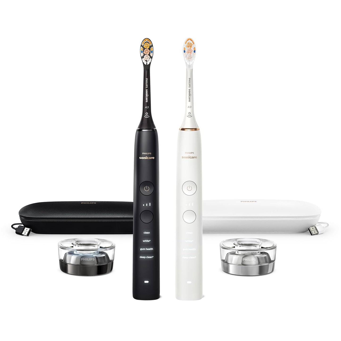 Philips Sonicare DiamondClean Connected Pack 2 Negro/Rose Gold HX9912/71