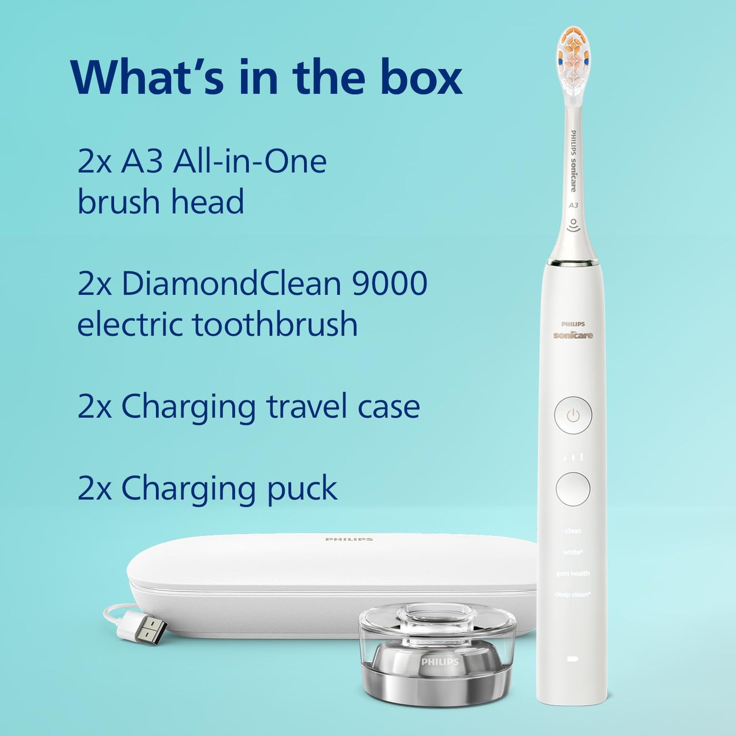 Philips Sonicare DiamondClean Connected Pack 2 Negro/Rose Gold HX9912/71