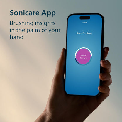 Philips Sonicare Serie 7300 Cepillo de Dientes Eléctrico Sónico, Sensor de Presión, 12 Ajustes de Cepillado, SmarTimer y BrushPacer, Estuche de Viaje –Rosa Claro (HX7422/04)