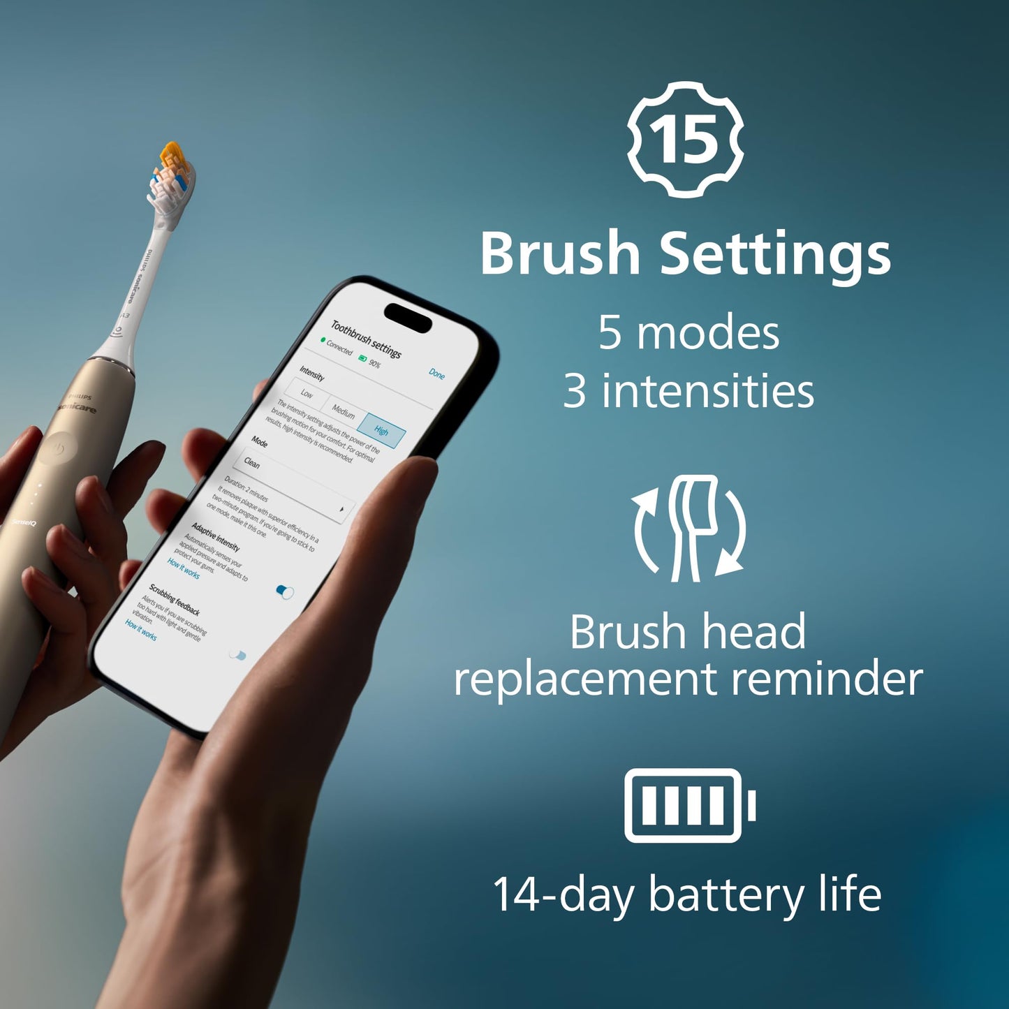 Philips Sonicare DiamondClean Prestige 9900 Champagne HX9990/11
